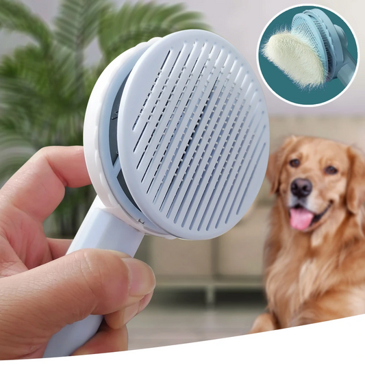 Self-Cleaning Pet Brush for Cats and Dogs